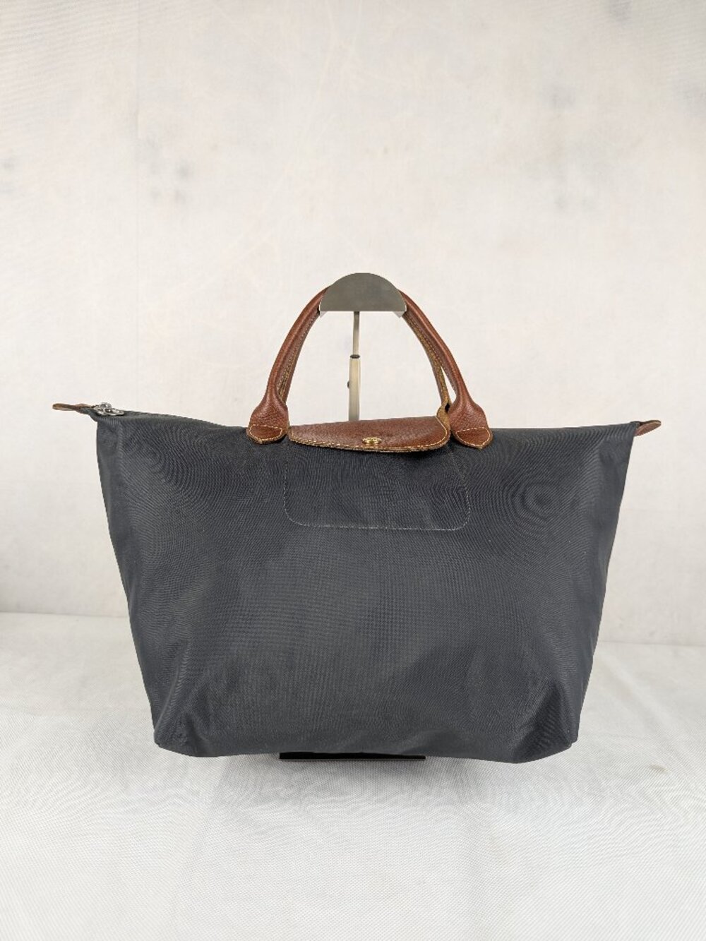 RARE Longchamp Le Pliage Nylon Tote Bag Gray | Used Authentic Vintage Style